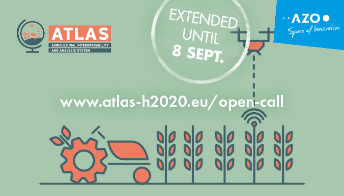 ATLAS_h2020's tweet photo. 📢We are going into extra time! 
The @ATLAS_h2020 open call has been extended for 1 more week for you to complete your entries: 🖱https://t.co/fxvfm5mJK3  

#ATLASH2020 #H2020 #innovation #Agritech #farming #SmartFarming #Agrifuturelab #ResearchImpactEU #EUfunding https://t.co/xgkzNIiB6w