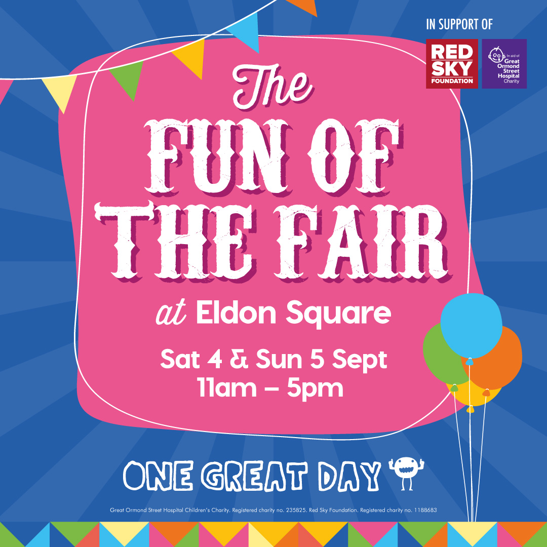 Join us this weekend for our "One Great Day" fairground games &amp; entertainment🎡🎉

We'll be hosting a weekend of family fun all to raise money for two incredible charities - Great Ormond Street Hospital and Red Sky Foundation.

Find out more here: bit.ly/onegreatday