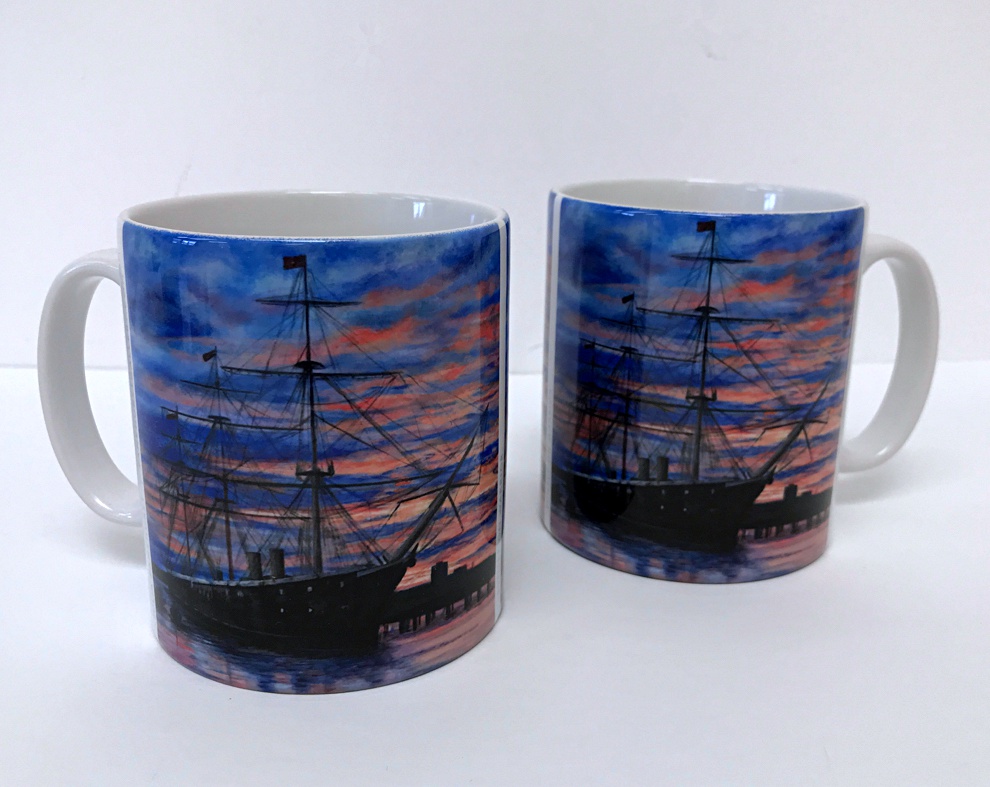 ☕ 🍪 It's #TimeOutTuesday and each Tuesday we will be taking a break with one of our mugs! ☕ 🍪 @PompeyMag @PompeyBloggers @PHDockyard This week is the stunning 'Sunset on Warrior'! ow.ly/wwvO50G0zc9 #elevenseshour #tuesdaymotivation