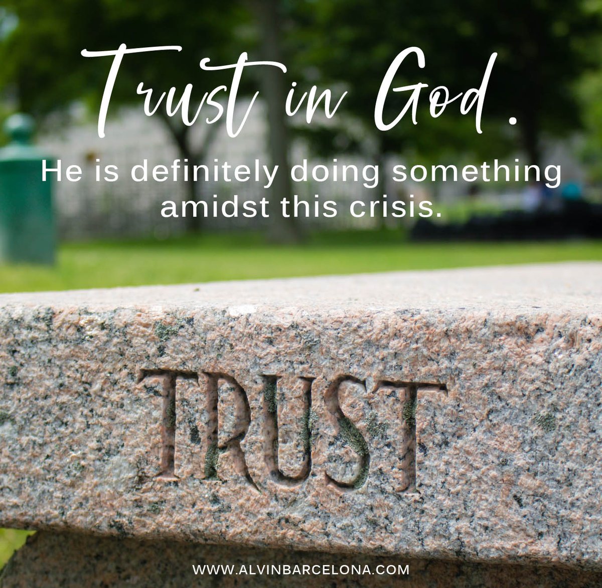 BrotherAlvinB's tweet photo. Trust in God.
He is definitely doing something amidst this crisis.
#TrustInGod #m3sy #AlvinBarcelona
Photo by Dave Lowe on Unsplash https://t.co/U7nF7Od458