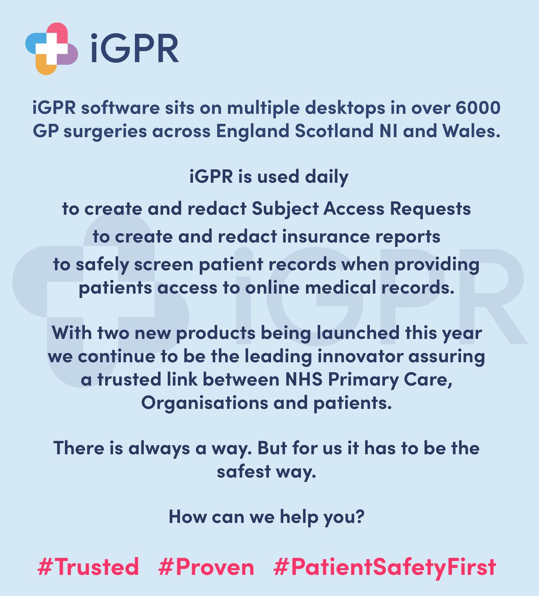 With patients having more and more access to their own medical records and organisations seeing the value in accessing that patient data we know how important it is to protect patients at the same time as empowering them.