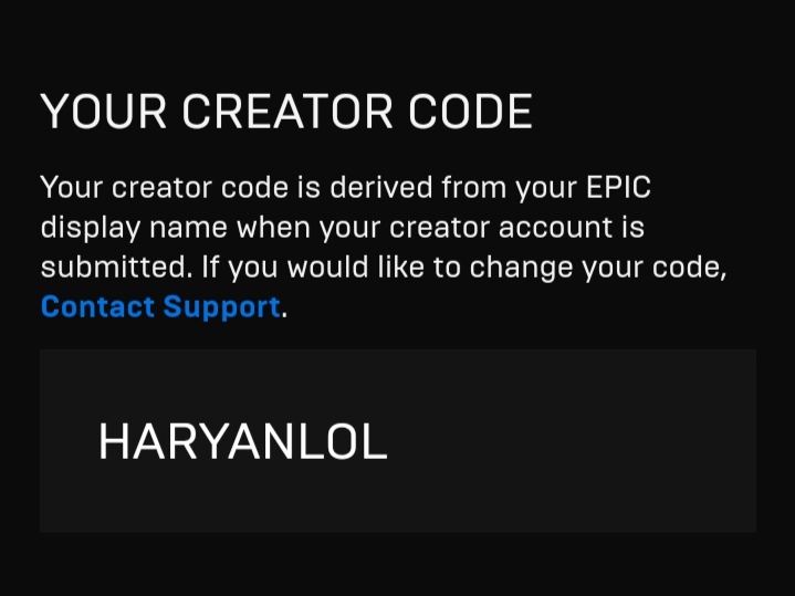 Use my code when buying something from the item shop