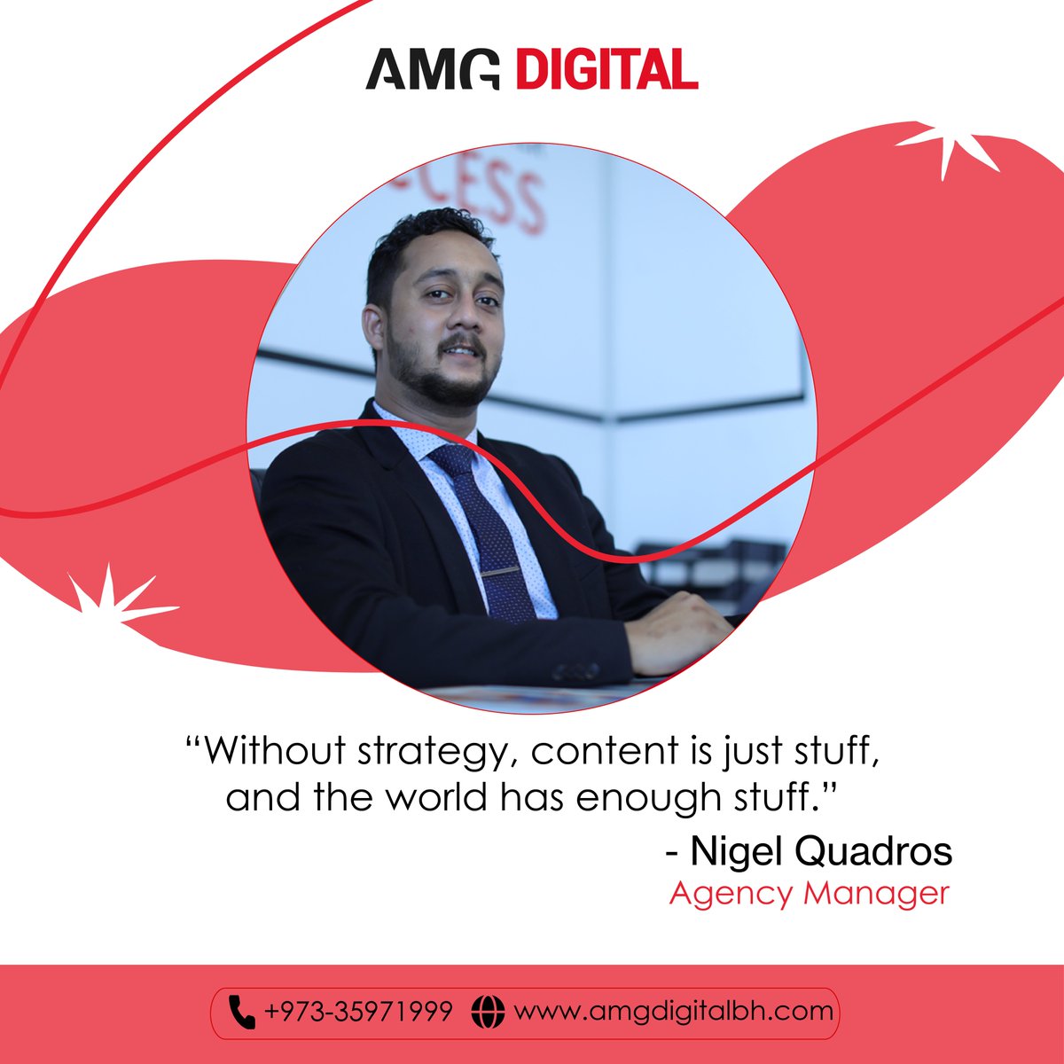 amgdigitalbh's tweet photo. Nigel leads the AMG digital marketing team of sales and business solutions professionals, including entry-level employees and fresh grad interns.
.
.
.
#bahrainbusiness #agencylife #bestdigitalmarketing #digitalmarketing #bahrain #bh #bahrainbay #manama #bahrainhotels https://t.co/RHCza3eW0f