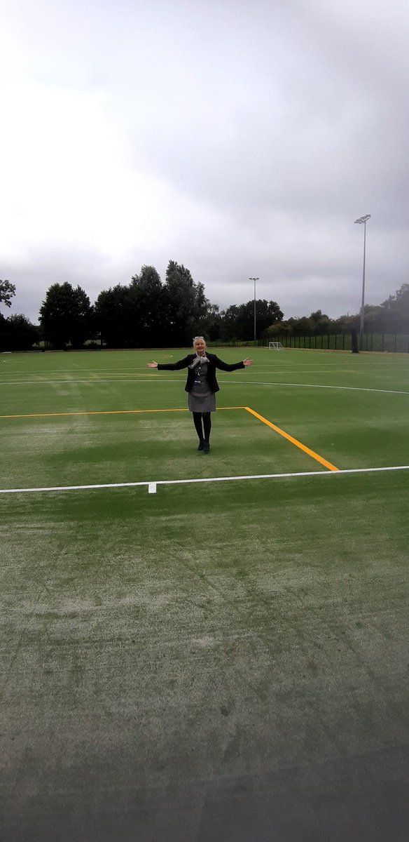 The newly resurfaced Astro turf Pitch that we share with @HoodPark_LC has now officially been handed over by the contractors ready for use by the school and the community. Doesn't it look fantastic?