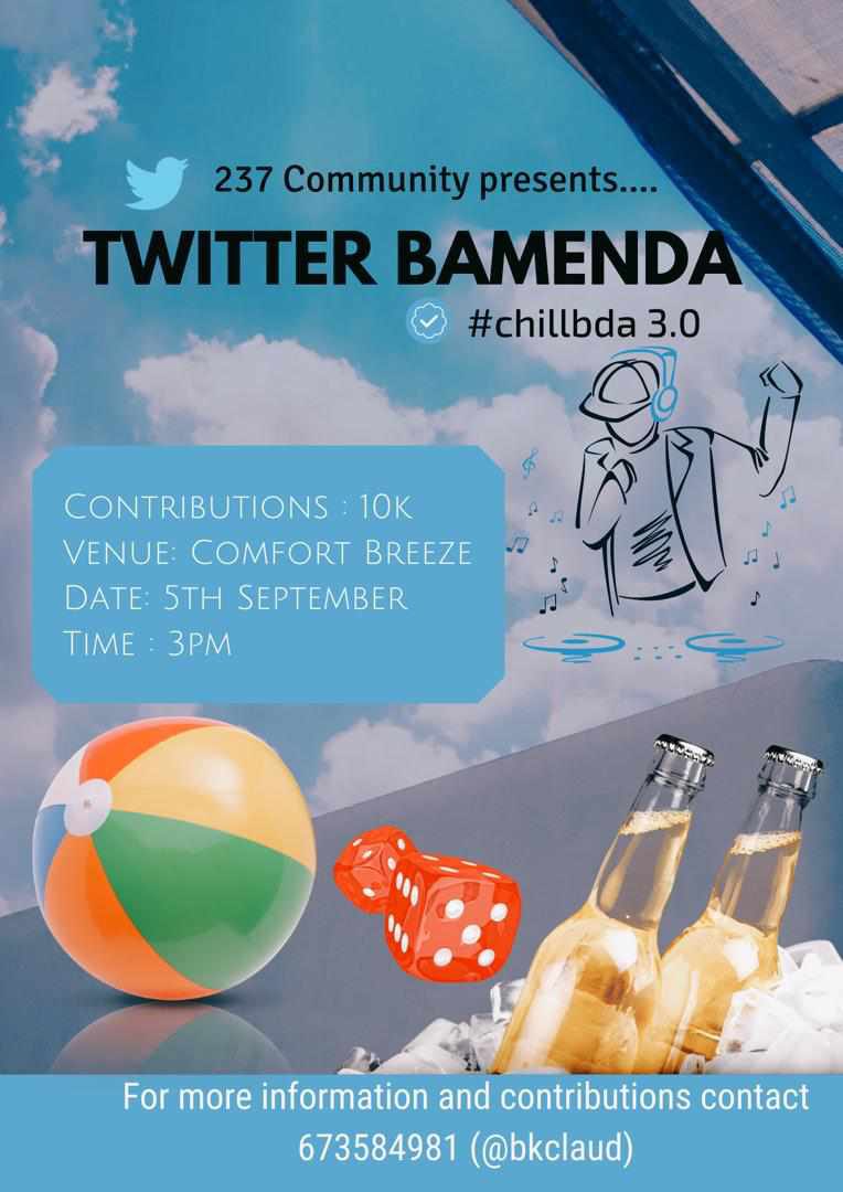 With just few days to go, happy to say there will be #passthephone game at the #ChillBda3 and many others .
 don’t miss out come and have fun.
   05/09/2021