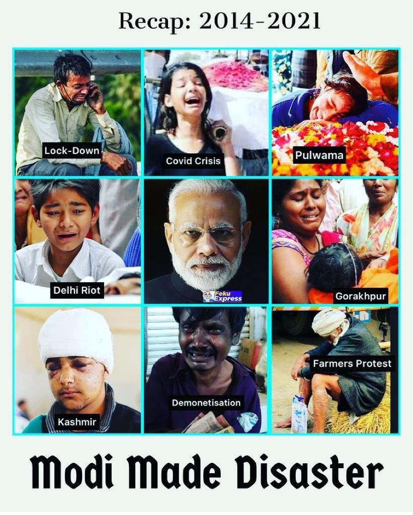 Sridhar_TNPYC's tweet photo. 7 years of failure in one picture! 

#FailendraModi #ModiMadeDisaster https://t.co/nRdBLq7yXI