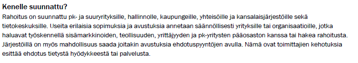 HankeVerka's tweet photo. Sisämarkkinarahoitusta on tarjolla avustusten, lainojen, sijoitusten ja pääomarahoituksen muodoissa. Tarjouspyynnöt ja haut julkaistaan komission sisämarkkinoiden, teollisuuden, yrittäjyyden ja pk-yritysten pääosaston sivuilla. Lue lisää @EastNorthFIN_EU https://t.co/Q3KIL2hpTx https://t.co/BS0VYz8CsX