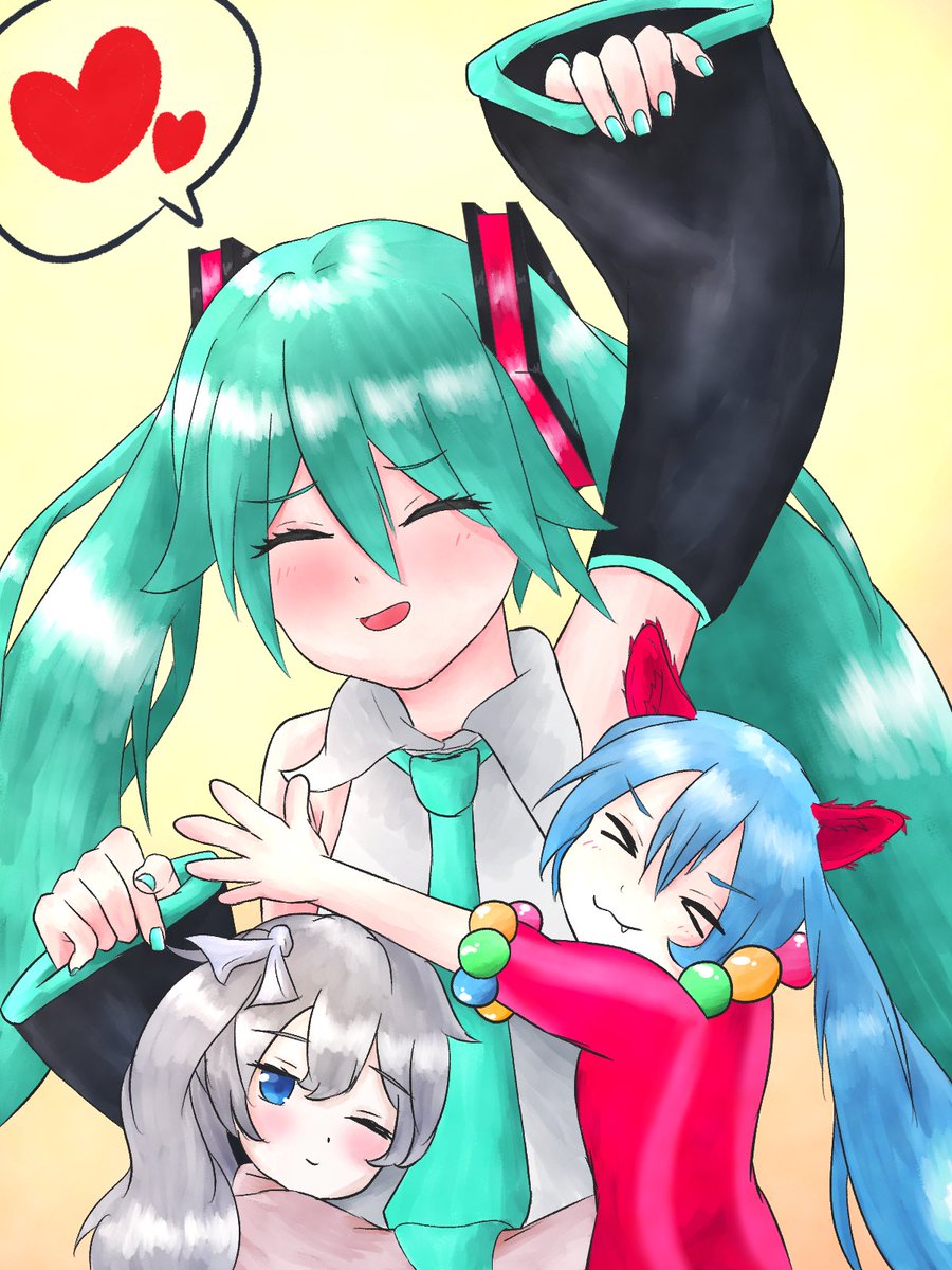 ミクさんおめでとう🎉
これからもいいお姉ちゃんでいてね

#初音ミク誕生祭2021 
#初音ミク生誕祭2021 