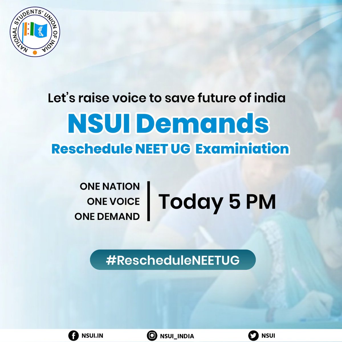 SingleForever_2's tweet photo. Students Demand...
#shiftNEETU
#JusticeForNEETUGAspirants
#PostPone_Raj_Si_Exam https://t.co/nd4ndsRnHZ