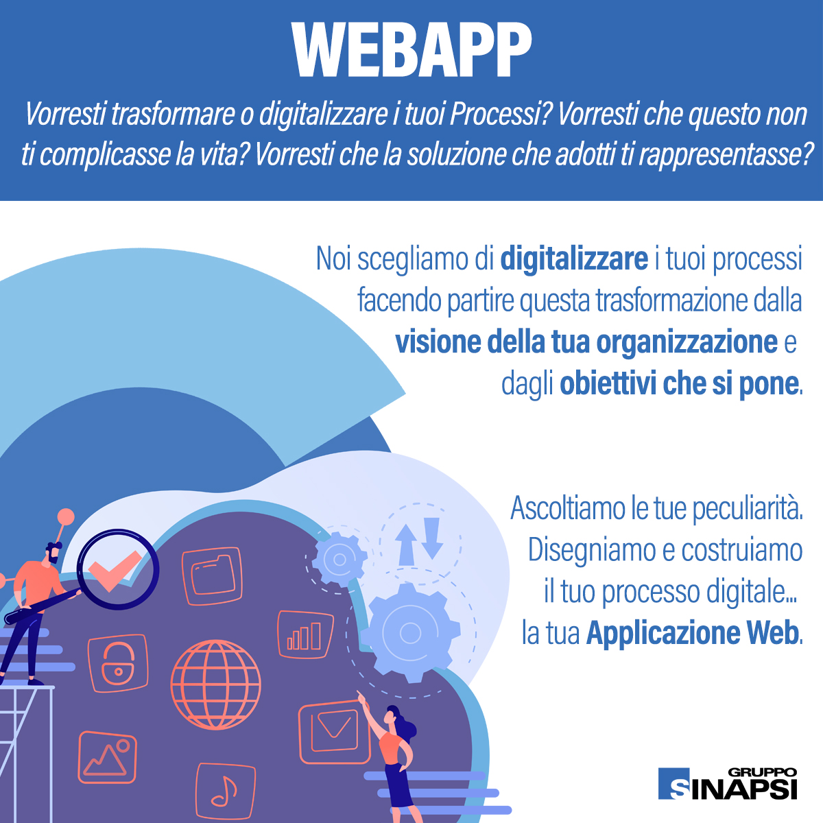 GruppoSinapsi's tweet photo. Da sempre la storia di Gruppo Sinapsi ha seguito il corso dell’evoluzione Web, dall’ #html fino ai recenti sviluppi di #smartapps e #responsivedesign del web 4.0 
Vuoi scoprire un po’ di noi? Ecco una piccola fotografia tratta dal #paper dedicato alla nostra Divisione Java. https://t.co/nltivcmVvv