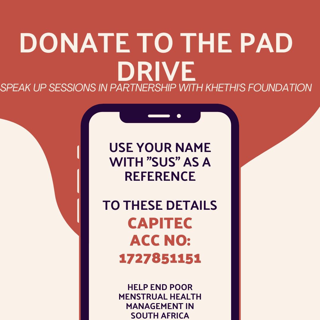 speakupsession's tweet photo. Woman’s Month may be drawing to a close but the Speak Up Sessions pad drive is still going up until 9th of September ✨

Whether it’s a big or small amount, any contribution you make can make a difference ✨ https://t.co/D3TR74KKtz