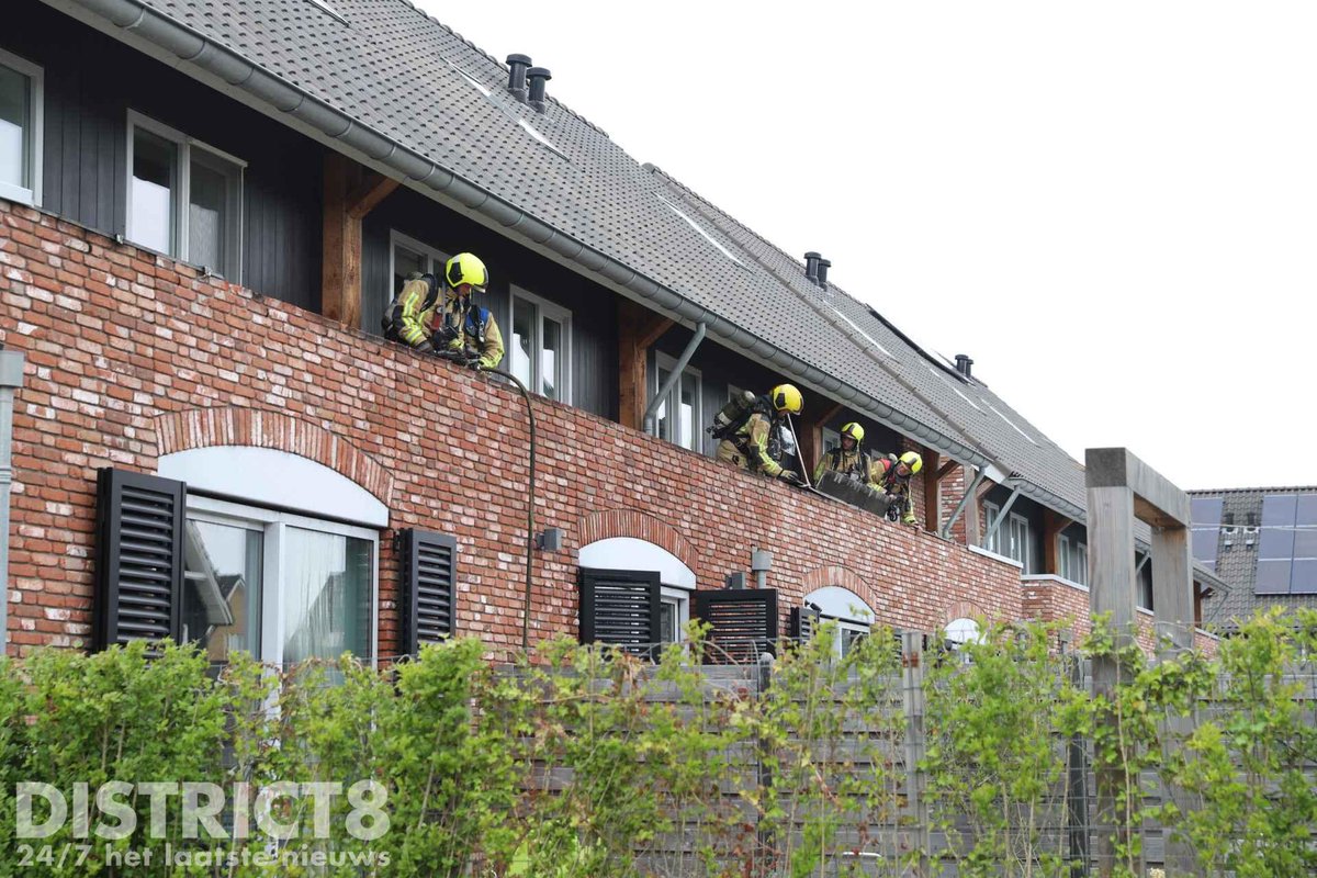 Melding brandweer Loofgang Rijswijk inzake middelbrand
