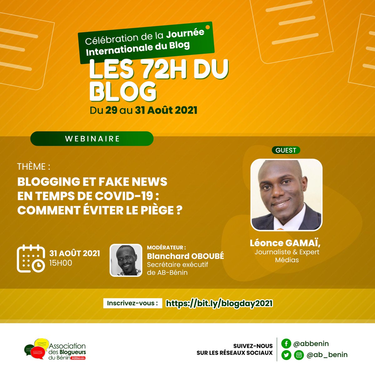 EmmanuelGanse's tweet photo. Blogging et #fakenews en temps de #COVID19 : Comment éviter le piège ?

Déconstruction des infox, méthodes innovantes de factchecking, et partages d'astuces pour eviter l'#infodemie

On en parle avec Léonce GAMAÏ et @oboubeblanchard! 

#wasexo #72hdublog #blogday229 #blogday2021 https://t.co/axttBFDOdk