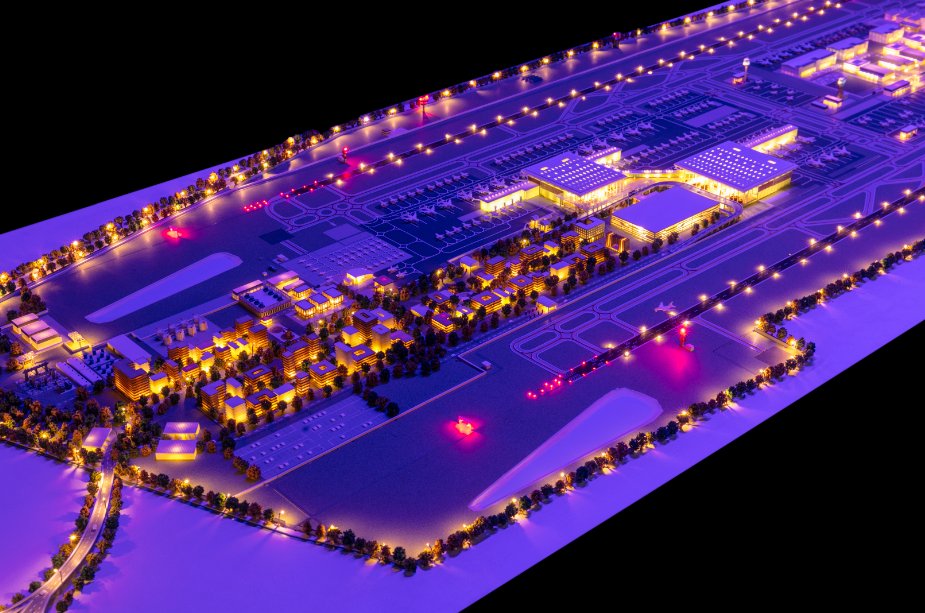 shukla_tarun's tweet image. New : 

- This is how Nodia airport will look during the day... 

- And at night...