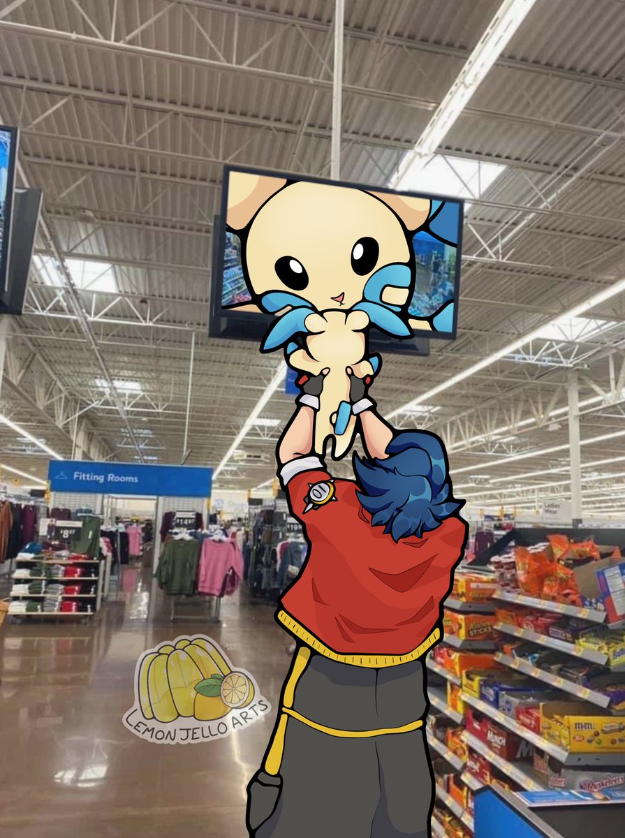 SunOfFiore's tweet photo. absolutely losing it over this picture of lunick and his minun https://t.co/ynQpb81fTN