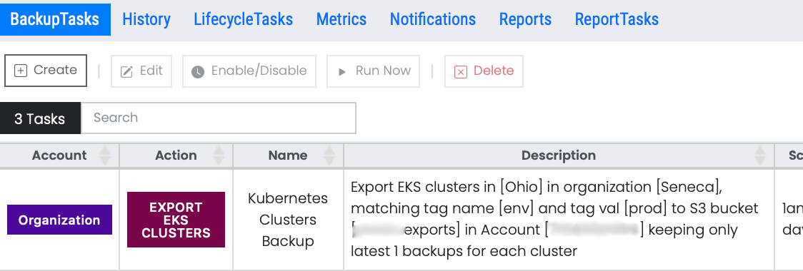 ylastic's tweet photo. Export #AWS #EKS #Kubernetes Clusters to S3. Global export can be run at an AWS Organizational unit level to dynamically select clusters in all AWS accounts within that unit.  https://t.co/XO6anpz3Od https://t.co/pRnVP8Vaa8
