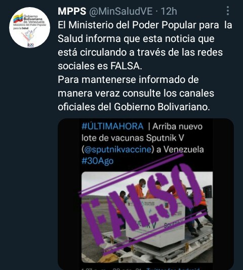 MRT_Motatan's tweet photo. Están enviando información falsa en las redes sociales, corran la vos
@JoseDGraterolP @tupa_tv @WBenavides_MRT @Tupa_Esteban @Trujillo_MRT 

#TupamaroRebelde https://t.co/lV4vHM1Fpt