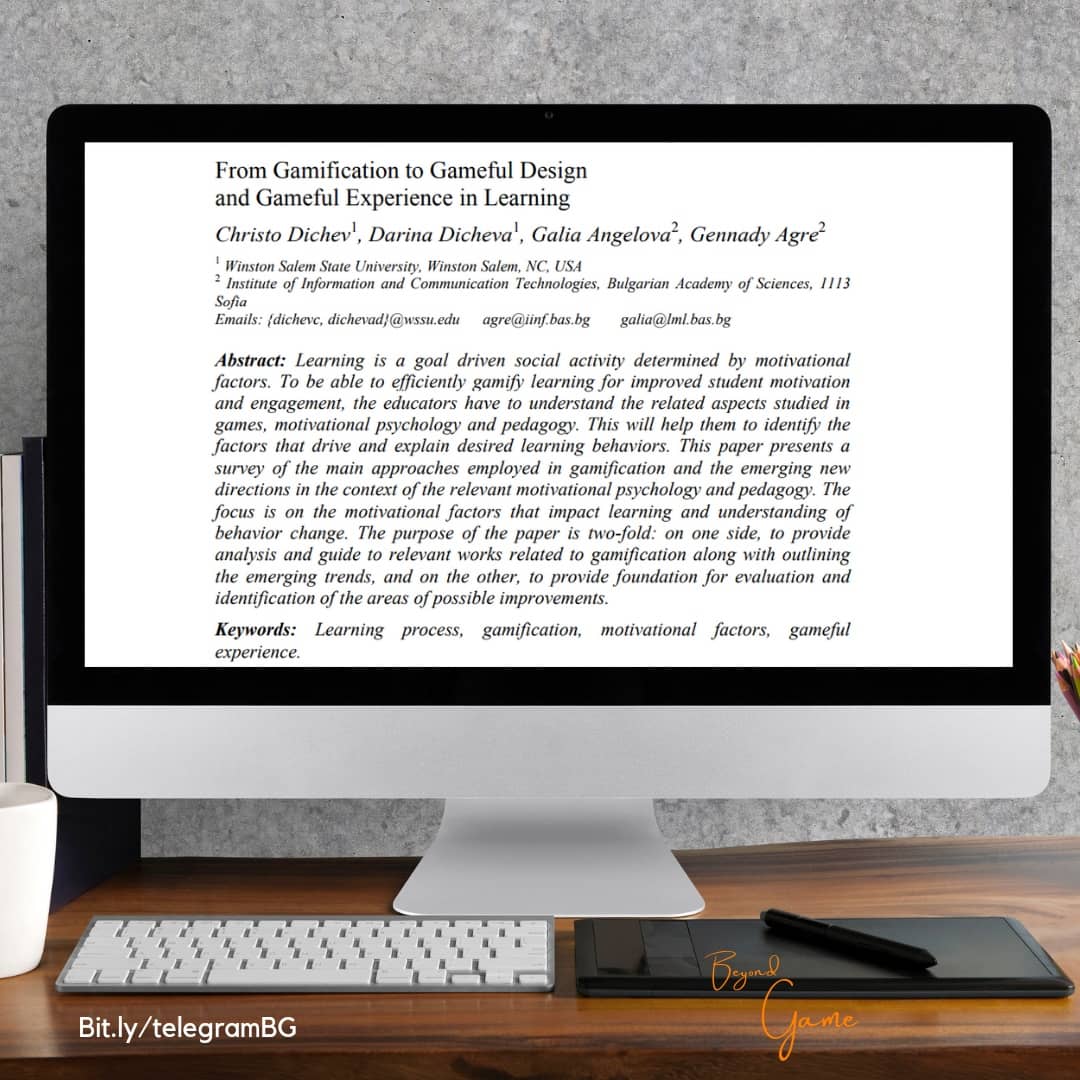 eNugroho's tweet image. &quot;From Gamification to Gameful Design and Gameful Experience in Learning&quot;, ini adalah satu paper yang dishare dan didiskusikan di group telegram #beyondgame kemarin. Papernya memberi bbrp sudut pandang menarik untuk memahami konsep #gamification dan #gamebasedlearning yang baik.