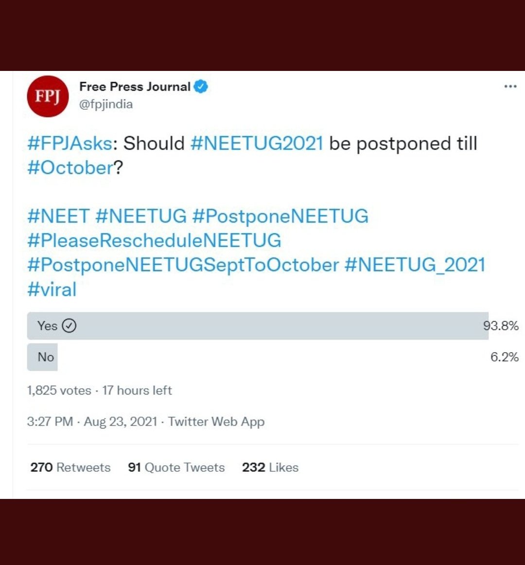 ark_tara's tweet photo. Students of M.P board have physics  on 11, NEET UG on 12 and biology on 13. How students are going to manage this? 
They have to attend either board exams or NEET UG, as their exam centre is different.
I'm requesting you sir @dpradhanbjp to reconsider this 🙏
#RescheduleNEETUG https://t.co/phe7qSfqZE