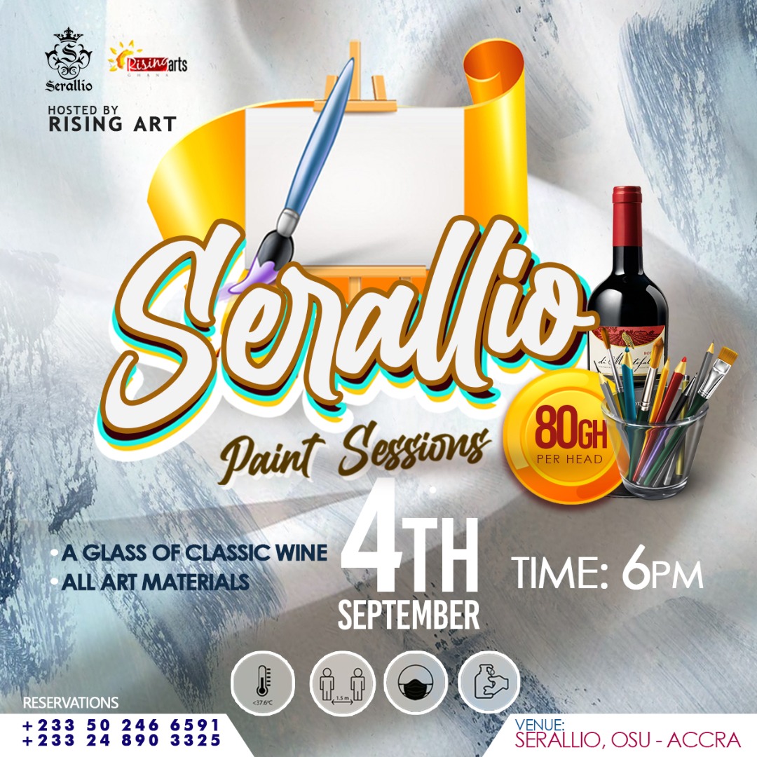 ArtghRising's tweet photo. We back again @serallio sip and paint is backπ¨π₯π·
π Date: 4th Sept. 2021
π Time: 6.30pm
π Venue: @serallio (osu)
π΅ Rate: 80ghc
For reservations; please call -
0248903325 / 0502466591
#winelovers #serallio #seralliosipandpaint
@KiDiMusic @gyaigyimii @AsieduMends https://t.co/wbe3HogW6e