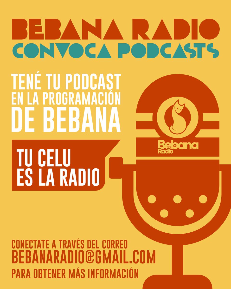 🔗Bebana Radio abre su programación!
👉Podcast Semanales de 60 minutos.
📢Escribime a bebanaradio@gmail.com
✔Super accesible!!
👉Más DATA al whatsapp +5491127841073
😉Apoyo y difusión en redes de <a href="/hectorlocutor/">HÉCTOR ROSSI 👽👻</a>