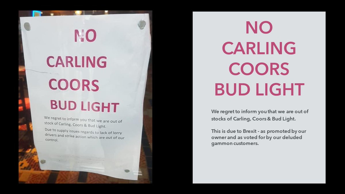 MikeDLondon's tweet image. What the sign meant to say...

#brexitdisaster #brexitlies #projectreality