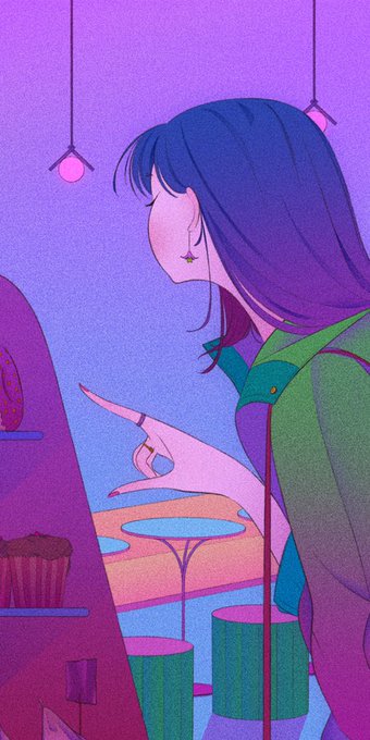 「ロングヘアー 紫」のTwitter画像/イラスト(人気順)