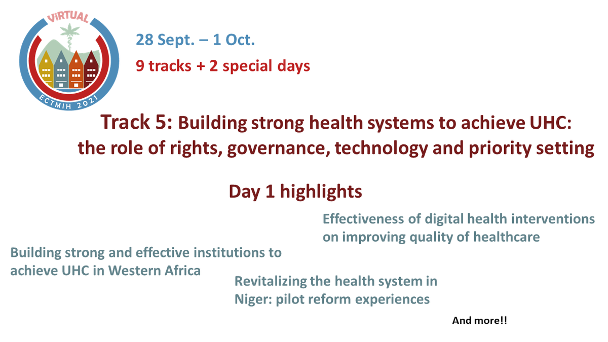 ECTMIH2021 (@ectmih2021) on Twitter photo Track 5 – Day 1 highlights: working to achieve UHC, effectiveness of digital health interventions, revitalising health systems and more
Register to join ectmih2021.no
<a href="/CIHUiB/">Centre for International Health</a> <a href="/UiB/">Universitetet i Bergen</a> @medofak_uib <a href="/IGS_UiB/">Institutt for global helse og samfunnsmedisin</a> Track 5 – Day 1 highlights: working to achieve UHC, effectiveness of digital health interventions, revitalising health systems and more
Register to join ectmih2021.no
<a href="/CIHUiB/">Centre for International Health</a> <a href="/UiB/">Universitetet i Bergen</a> @medofak_uib <a href="/IGS_UiB/">Institutt for global helse og samfunnsmedisin</a>