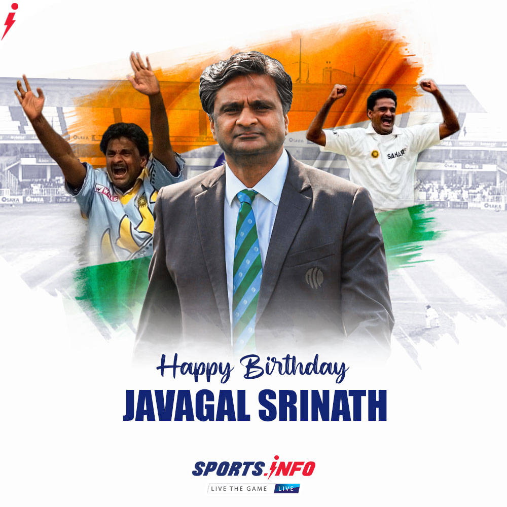 Here\s wishing Javagal Srinath a very Happy Birthday.     