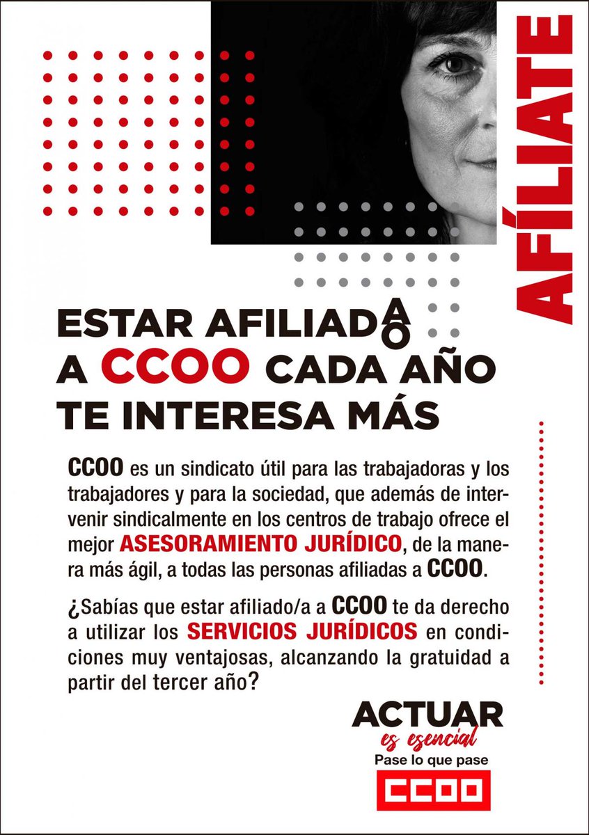 CCOO's tweet photo. Afiliarse a CCOO ahora es más sencillo:
https://t.co/fFkZklEnUZ
1. Haz click en este enlace¹
2. Cumplimenta los datos 📝
3. Te llamamos por teléfono 📱
4. Y ya está 😉
... https://t.co/UgHsk00x60