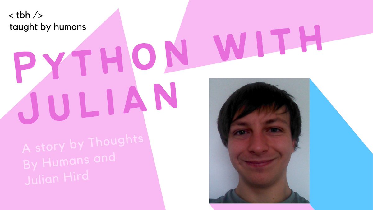 Introducing Julian Hird, PhD student at the University of Bristol who has made 5 minute videos for you about Python #programming! He answered questions for us about his PhD research and video content. Read about it on our blog at bit.ly/3jBP0Jr #taughtbyhumans #python