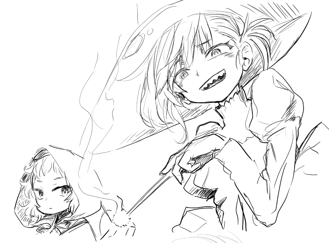 だいたいレッドフードでした^^ #今月描いた絵を晒そう #絵描きさんと繋がりたい 