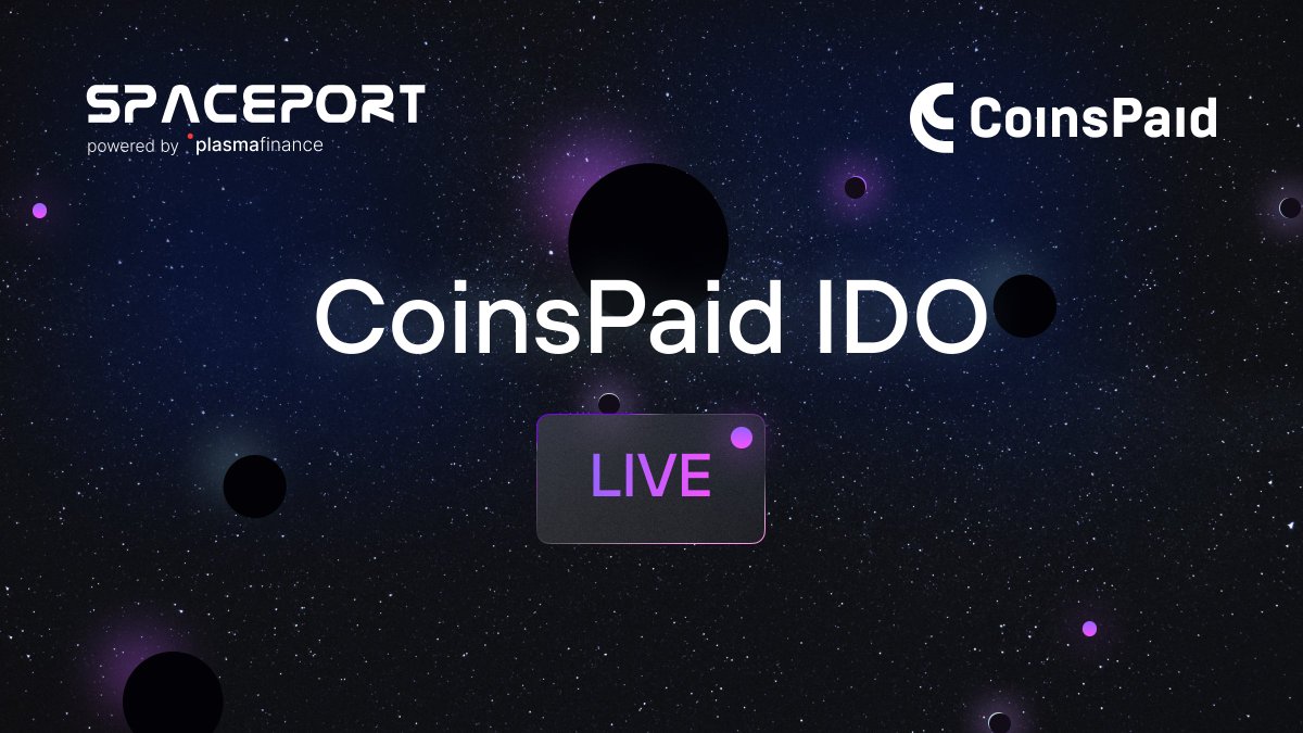 CyberSpacePort's tweet photo. @coinspaid #CPD IDO is Live 🚀 https://t.co/AV0FsWMN10