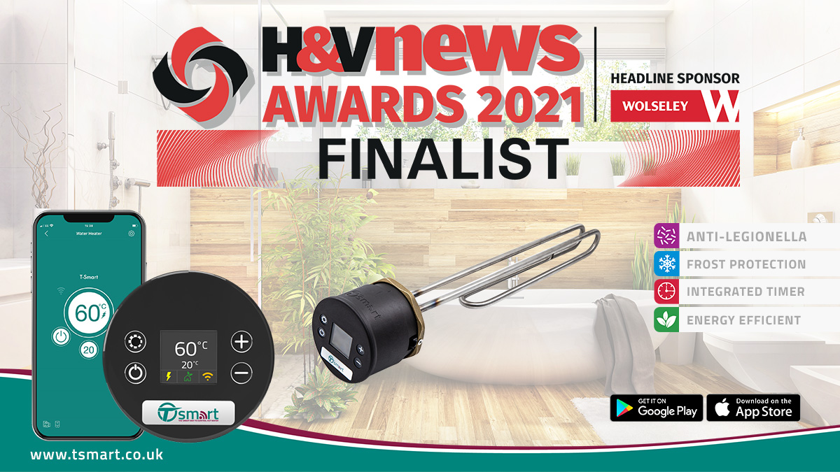 TeslaUK's tweet photo. Tesla UK Ltd are delighted to announce that T-Smart is a finalist at the H&amp;V News awards 2021.

Congratulations and thank you to everyone involved for their hard work and playing their part in getting the product shortlisted in HVAC Product of the Year – Heating category. https://t.co/eNlbqFd6HY
