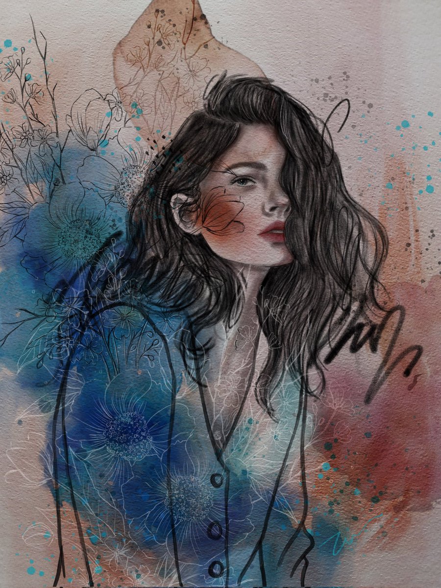 Bloom 💐 choose what helps your heart bloom. 

《 Digital Illustration 0.4 》

#stylish #illustration #procreate #procreateart #digitalillustration #drawings #blue #fashionillustration