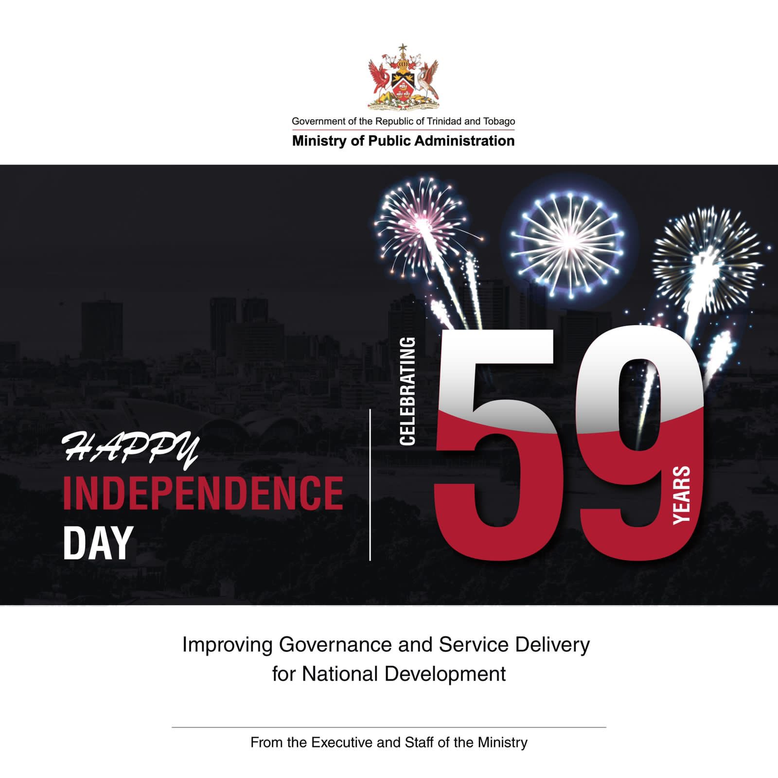 independence day trinidad fireworks time