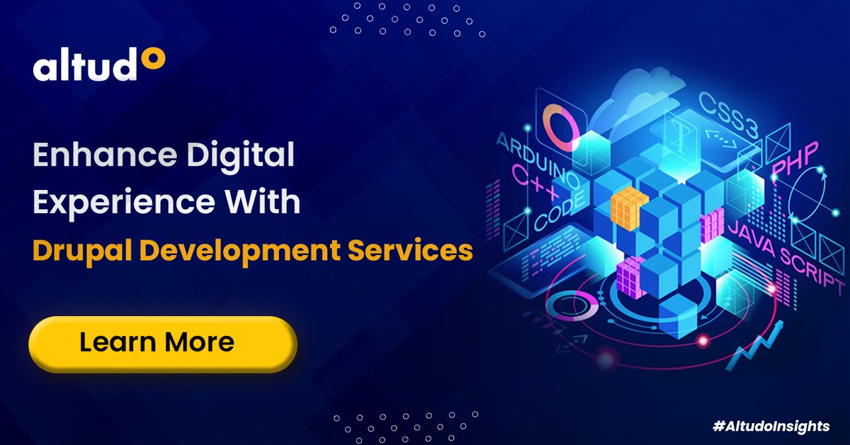 GoAltudo's tweet photo. Today, customers only interact with brands that offer personalized #CustomerExperience. 
Learn ways to enhance your website with #Drupal, the top #opensource #CMS: https://t.co/ssl9xNMd4S

#DrupalDevelopmentCompany #DrupalDeveloper #Acquia #Drupal9 #Drupal8 #Drupal7 https://t.co/qzyeE5VitL