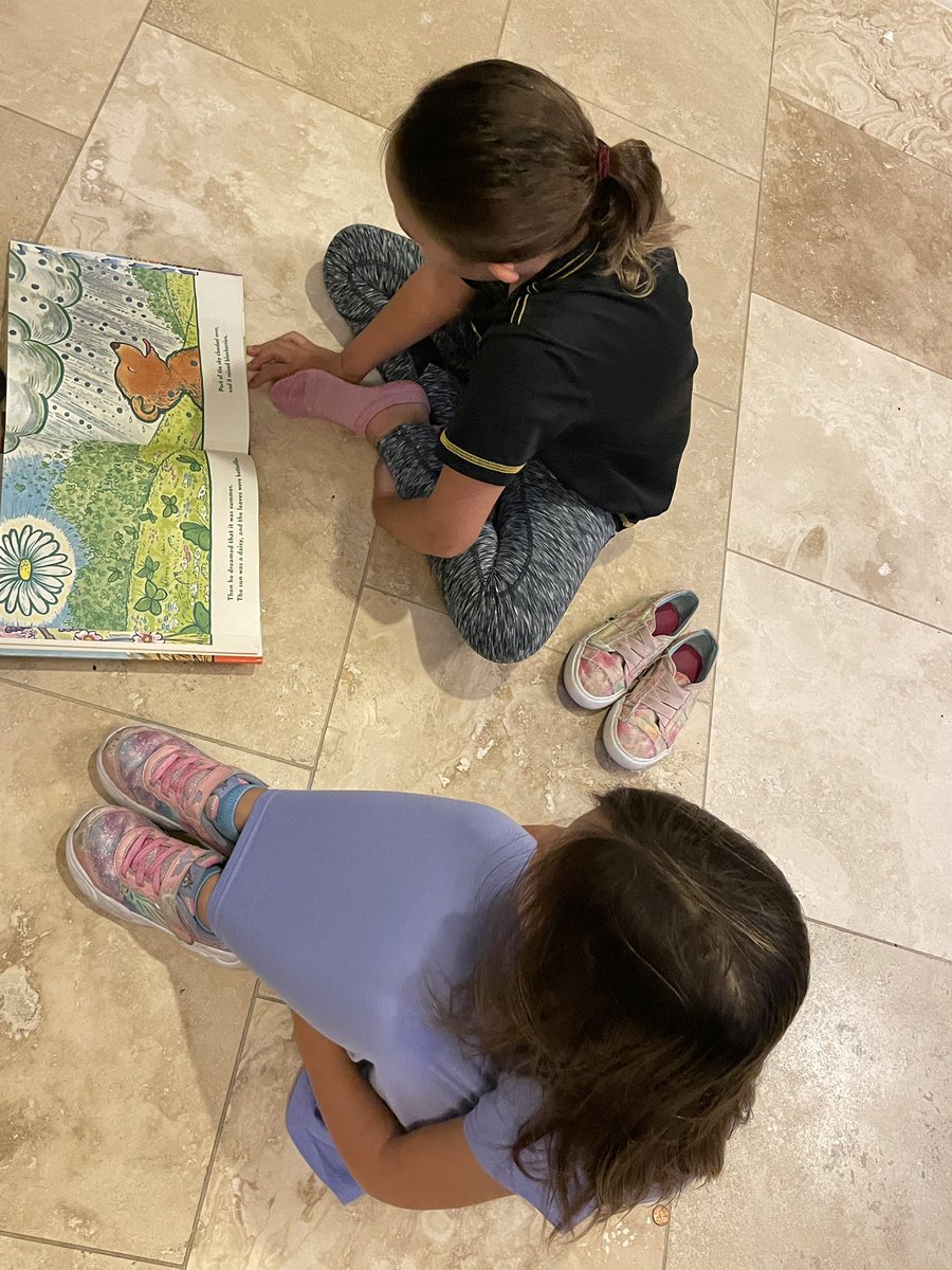 Story time became part of the morning routine today! Literacy communities should extend to the home! #ReadThinkWrite #EveryChildReads <a href="/Humble_ElemELA/">Humble ISD Elementary ELA</a> <a href="/HumbleISD_SWE/">Summerwood Elementary</a>