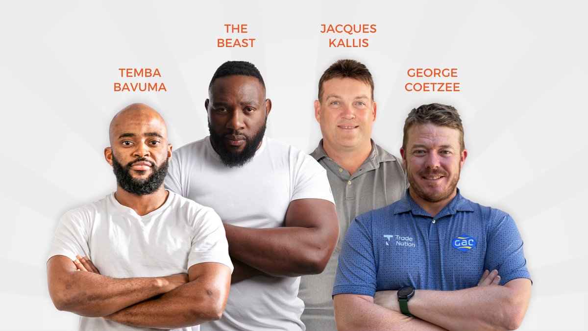 We're delighted to announce four South African sporting superstars as brand ambassadors: Jacques Kallis [<a href="/jacqueskallis75/">Jacques Kallis</a>], Tendai ‘Beast’ Mtawarira [<a href="/Beast_TM/">Tendai Mtawarira</a>], George Coetzee [<a href="/gcoetzeegolf/">George Coetzee</a>] and Temba Bavuma [@tbavuma10].

tradenation.com/our-ambassadors
*78% of CFD clients lose money