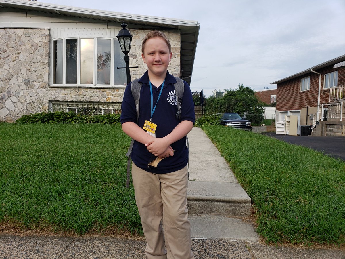 Happy first day of school, Alex! #Fox29goodday