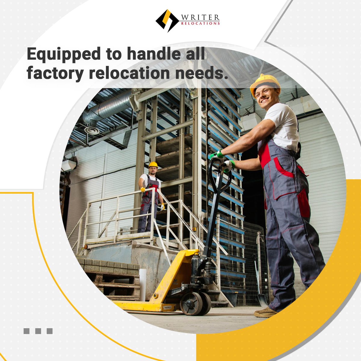 WriterRelo's tweet image. Factory &amp;amp; equipment relocation requires thorough planning, preparation, &amp;amp; expertise.
We, as one of the top commercial equipment movers, are equipped to handle all your Factory Moving needs smoothly.

bit.ly/33CDgx9

#factoryrelocation #commercialrelocation #factorymoving