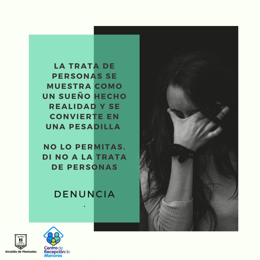 crmenores's tweet photo. Denuncia la trata de personas a las líneas gratuitas a disposición.
-Desde un fijo: 01-8000-522020
-Desde un celular: 122
#AlcaldíadeManizales
#SecretaríaDeGobierno
#CentroDeRecepciónDeMenores
#ProgramaTrataDePersonas https://t.co/CbkmT38eKz