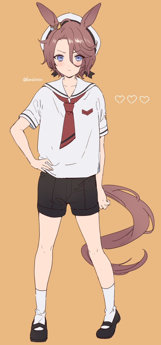 narita taishin (umamusume) 1girl solo horse ears animal ears tail horse tail white socks  illustration images
