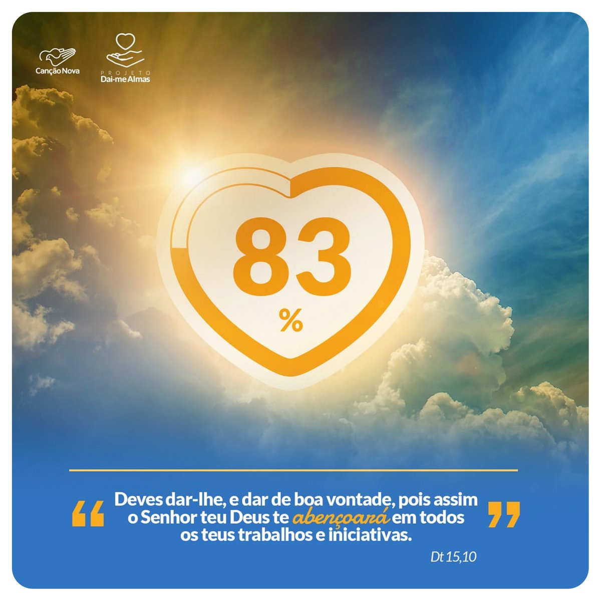 Só temos hoje para alcançarmos os 100%. 
Nós precisamos da sua ajuda!❤

Ajude-nos através do pix:

Utilize a chave:
▶pix.doacao@cancaonova.com  
Confirme se o destinatário é Rádio Canção Nova.

#cancaonova #oracao #evangelizar #generosidade #doacao #contribuir