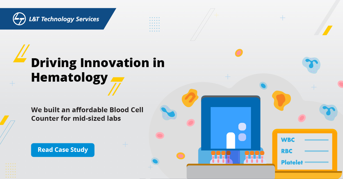LnTTechservices's tweet photo. Affordable surgical care for the masses: Our team developed an algorithm for Agappe Diagnostics to deliver a low-cost hematology device. The result? 50% reduction in capital costs &amp; 60% reduction in costs of blood testing. To know more, visit: https://t.co/OdZRexFKlS https://t.co/ze4osNsImC