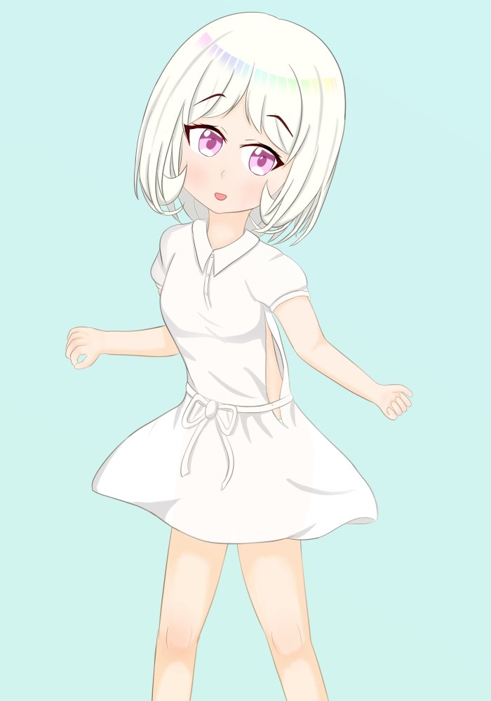 ワンピースの脇にチャック付いてるんだという知見を得ました 夏目めい 八草のイラスト