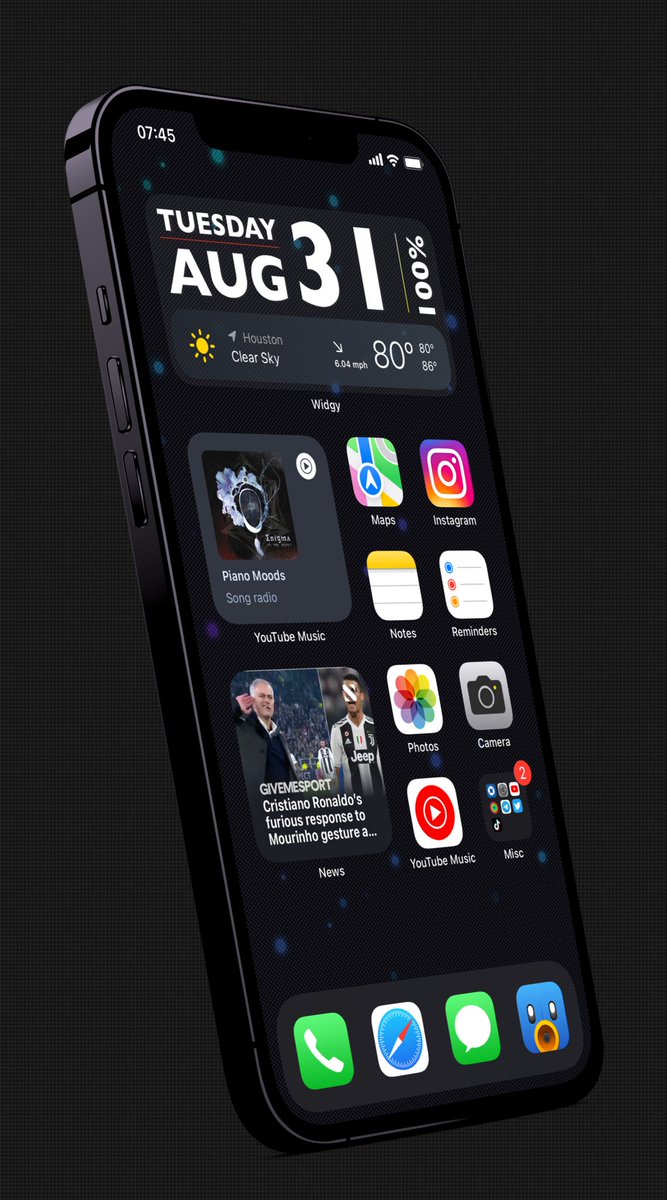 Kothuq's tweet image. #iOS15beta7 
#Widgy 
#Wallpaper @notforyou666 
@screenshot_pro