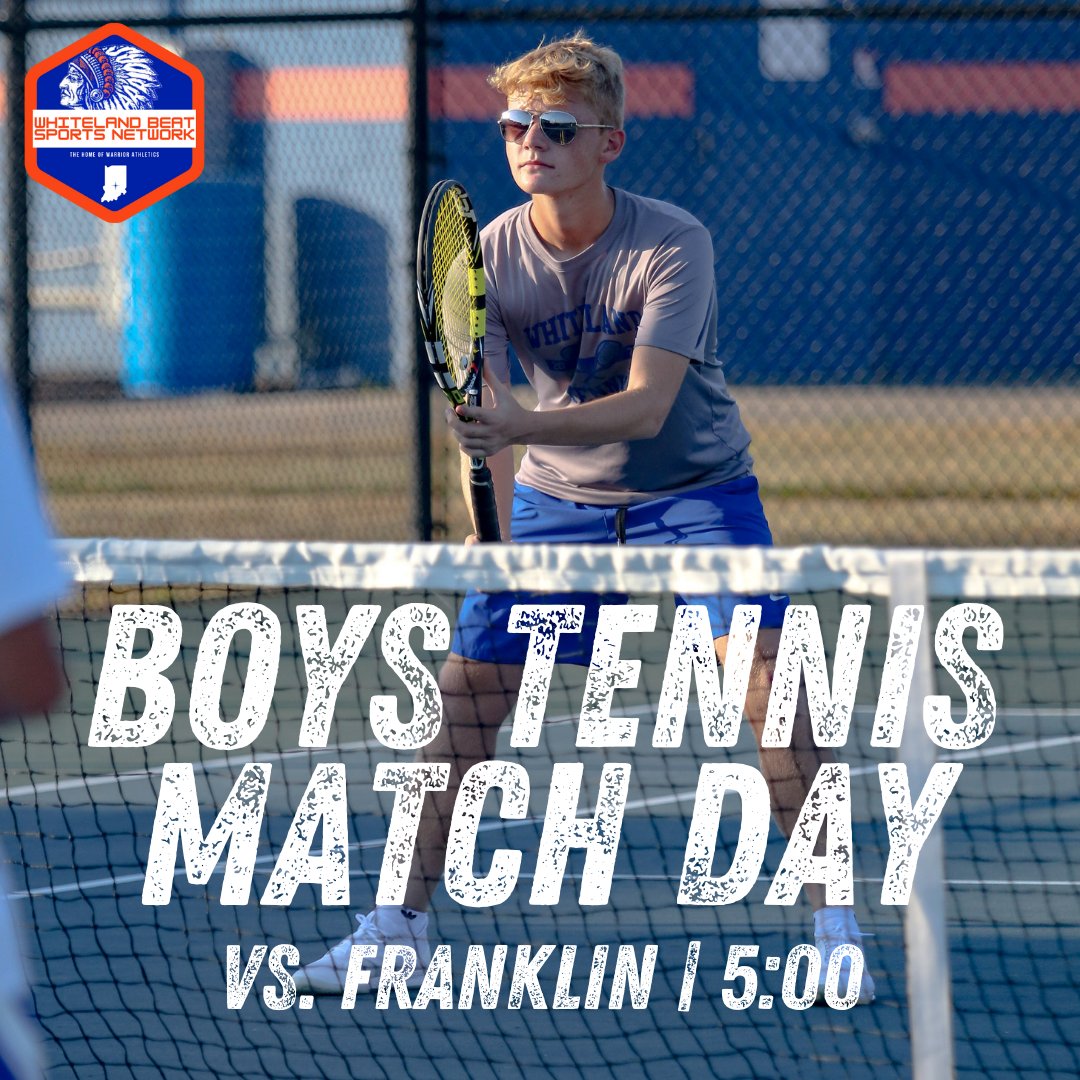 WhitelandBeat's tweet photo. .@WhitelandTennis takes on rival Franklin this afternoon at 5:00. The Warriors are coming off a 3-2 win over Perry Meridian last Thursday! https://t.co/pSAV71ChOP