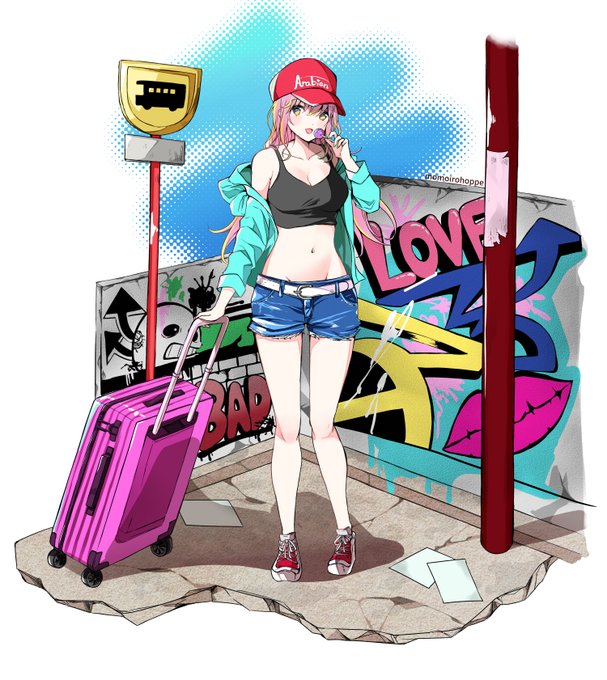 刺激を探しに行こ!(創作絵) 