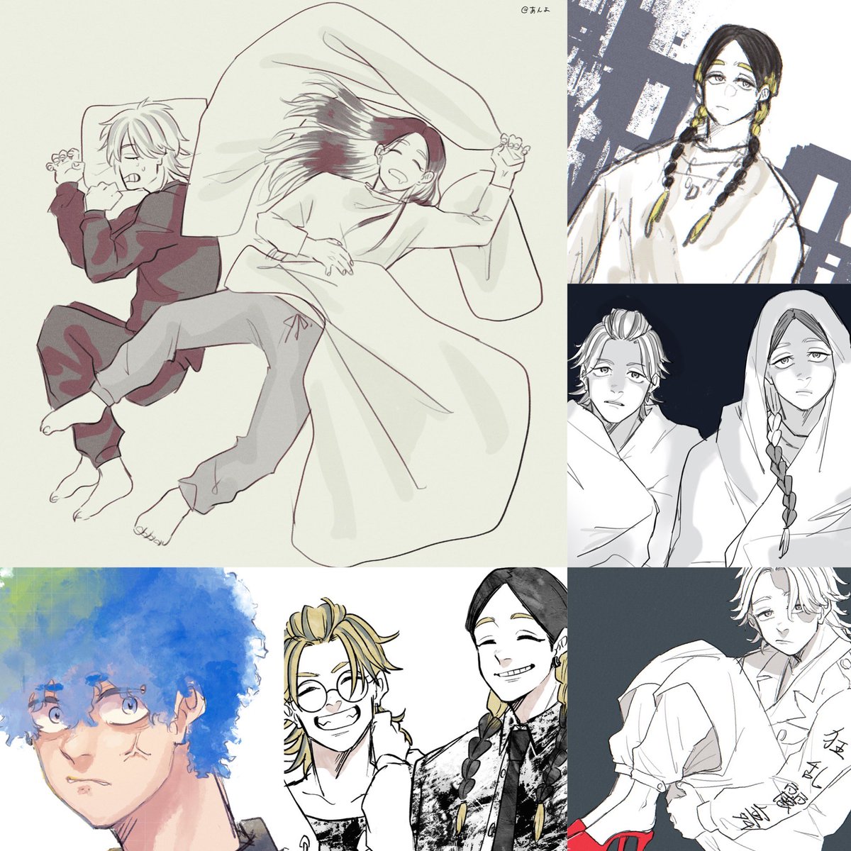 #今月描いた絵を晒そう
描きすぎ問題
そして兄弟ばっか 